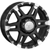LS 7x16/6x139,7 ET38 D100,1 212 BKF (Колпак+лого)