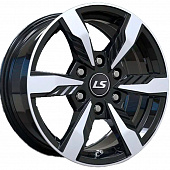 LS 7,5x17/6x139,7 ET36 D100,1 1301 BKF (конус, Колпак+лого)