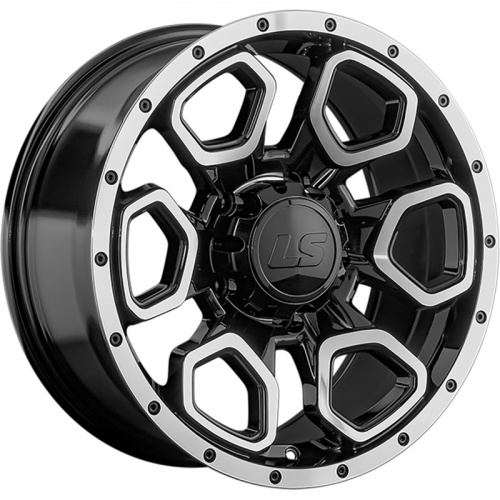 LS 9x18/5x150 ET30 D110,1 1345 BKF (конус, Колпак+лого)