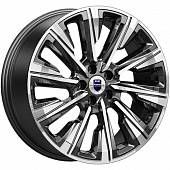 K&K 7,5x19/5x114,3 ET38 D67,1 Галего (КС1039) Алмаз черный