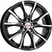K&K 7,5x17/5x120 ET43 D72,6 Твист (КС697М) Алмаз черный