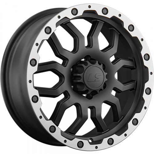 LS 7,5x17/6x114,3 ET40 D66,1 1285 MBL (конус, Колпак+лого)