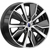 K&K 6,5x16/5x112 ET46 D57,1 Гамбит (КС961) Алмаз черный