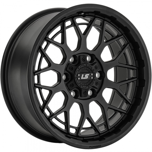 LS Forged 9x17/6x139,7 ET20 D106,1 LS FG52 MB (конус, Колпак+лого)
