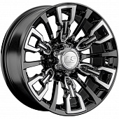 LS 8x17/6x139,7 ET-15 D106,1 1363 BKF (конус, Колпак+лого)