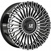 LS FlowForming 8,5x20/6x139,7 ET36 D100,1 RC99 BKF (конус, Колпак+лого)