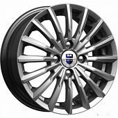 K&K 7x17/5x112 ET49 D57,1 Акцент (КС562) Дарк платинум