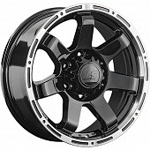 LS 7,5x17/6x139,7 ET25 D106,1 1289 BKL (конус, Колпак+лого)