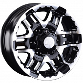 LS 8x16/6x139,7 ET0 D106,1 894 BKF (конус, Колпак+лого)