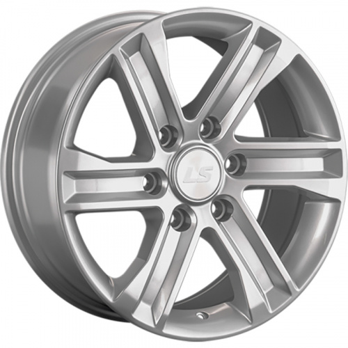 LS 8x17/6x139,7 ET36 D100,1 1359 Sil (конус, Колпак+лого)