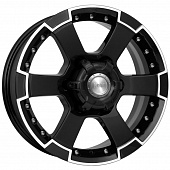 K&K 7x16/6x139,7 ET38 D108,1 M56 (КС593) Алмаз черный