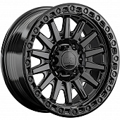 LS FlowForming 9x18/5x150 ET25 D110,1 RC90 BK (конус, Колпак+лого)
