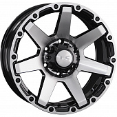 LS 8x17/6x139,7 ET20 D106,1 874 BKF (конус, Колпак+лого)