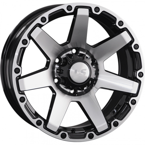 LS 8x17/6x139,7 ET20 D106,1 874 BKF (конус, Колпак+лого)