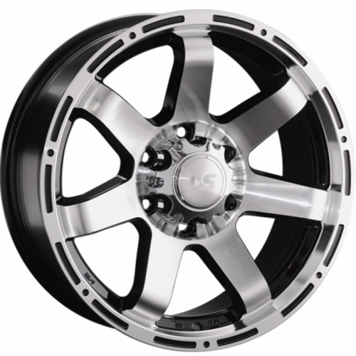 LS 7,5x17/6x139,7 ET25 D106,1 1289 BKF (конус, Колпак+лого)