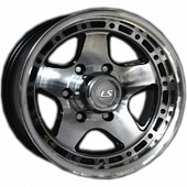 LS 8x16/6x139,7 ET-10 D106,1 870 BKF (конус, Колпак+лого)