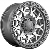 LS FlowForming 9x17/6x139,7 ET20 D106,1 RC91 MGMF (конус, Колпак+лого)