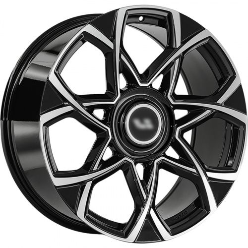 LS Forged 9x21/5x120 ET45,5 D62,6 LS FG59 BKF (конус, Колпак+лого)